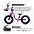 Bicicleta Balance Infantil Nathor Aro 12 Raiada 2 Rosa - Imagem 4