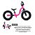 Bicicleta Balance Infantil Nathor Aro 12 Raiada 2 Rosa - Imagem 5
