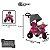 Triciclo Infantil Velobaby Bandeirante Reclinável Com Capota - Imagem 8