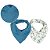 Kit Com 2 Babadores Bandana Hug Espacial Azul Nimbus - Imagem 3