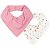 Kit Com 2 Babadores Bandana Hug Blossom Rosa - Imagem 1