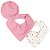 Kit Com 2 Babadores Bandana Hug Blossom Rosa - Imagem 3