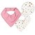 Kit Com 2 Babadores Bandana Hug Blossom Rosa - Imagem 2