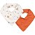 Kit Com 2 Babadores Bandana Hug Minimalista Terracota - Imagem 1