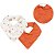 Kit Com 2 Babadores Bandana Hug Minimalista Terracota - Imagem 3
