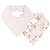 Kit Com 2 Babadores Bandana Hug Floresta Magia Rosa - Imagem 1