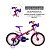 Bicicleta Infantil Nathor Aro 16 Com Rodinhas Top Girls 6 - Imagem 4