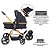 Carrinho De Bebê Galzerano Ivy Gold E Bebê Conforto Cinza - Imagem 2