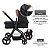 Carrinho De Bebê Galzerano Ivy Preto Bebê Conforto E Base - Imagem 2