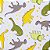 Capa Para Bebê Conforto Minha Casa Baby Dinos Cinza - Imagem 4