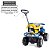 Quadriciclo Infantil 2 em 1 Calesita Cross Up Azul Com Haste - Imagem 7
