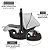 Kit Carrinho de Passeio Jazz Litet com Bebê Conforto e Base Isofix - Imagem 6