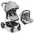 Kit Carrinho Passeio 2 em 1 Jazz Cinza com Bebê Conforto Litet - Imagem 1