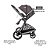 Kit Carrinho de Bebê Kiddo Quantum com Bebê Conforto e Base - Imagem 2