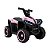 Quadriciclo Elétrico Infantil Bandeirante 6V Preto e Rosa +3 Anos - Imagem 1