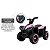 Quadriciclo Elétrico Infantil Bandeirante 6V Preto e Rosa +3 Anos - Imagem 5