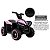 Quadriciclo Elétrico Infantil Bandeirante 6V Preto e Rosa +3 Anos - Imagem 6