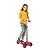 Patinete Infantil Bandeirante Max Led Ajustável Rosa - Imagem 2