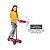 Patinete Infantil Bandeirante Max Led Ajustável Rosa - Imagem 4