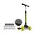 Patinete Infantil Bandeirante Skatenet Led Pro Dobrável Preto - Imagem 5