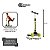 Patinete Infantil Bandeirante Skatenet Led Pro Dobrável Preto - Imagem 9
