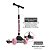 Patinete Infantil Bandeirante Skatenet Led Pro Dobrável Rosa - Imagem 3
