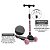Patinete Infantil Bandeirante Skatenet Led Pro Dobrável Rosa - Imagem 6