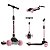 Patinete Infantil Bandeirante Skatenet Led Pro Dobrável Rosa - Imagem 9