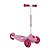 Patinete Infantil Bandeirante Skatenet LED Incitante + Base Larga Rosa - Imagem 1