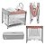 Berço Desmontável Multikids Baby DayDream Rosa até 15 kg - Imagem 10