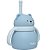 Copo em Silicone Buba com Canudo Ursinho Azul +6M - Imagem 3