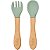 Kit Talheres Silicone de e Bambu  - Buba - Imagem 1
