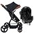 Kit Carrinho de Bebê Ivy com Bebê Conforto Grid Preto Galzerano - Imagem 1