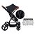 Kit Carrinho de Bebê Ivy com Bebê Conforto Grid Preto Galzerano - Imagem 4