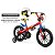 Bicicleta Infantil Nathor Spider-Man 2 Aro 16 Vermelho - Imagem 3