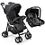 Carrinho de Bebê Multikids Baby Flick com Bebê Conforto Rest Preto - Imagem 1