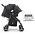 Carrinho de Bebê Flick Preto com Bebê Conforto e Base - Imagem 5