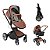Carrinho Passeio Litet Moisés Candy Caramelo com Base Isofix - Imagem 7