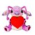 Pelúcia Angel Multikids Coração c/ Mecanismo Luz e Som 30 cm - Imagem 1