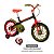 Bicicleta Infantil Caloi Power Rex Aro 16 Preto e Vermelho - Imagem 4