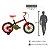 Bicicleta Infantil Caloi Power Rex Aro 16 Preto e Vermelho - Imagem 7