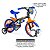 Bicicleta Infantil Nathor Hot Wheels Aro 12 com Rodinhas - Imagem 2