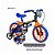 Bicicleta Infantil Nathor Hot Wheels Aro 12 com Rodinhas - Imagem 3