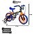 Bicicleta Infantil Nathor Hot Wheels Aro 12 com Rodinhas - Imagem 7