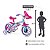 Bicicleta Infantil Nathor Barbie Aro 12 com Rodinhas - Imagem 6