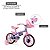 Bicicleta Infantil Nathor Minnie Aro 12 com Rodinhas - Imagem 2