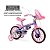 Bicicleta Infantil Nathor Minnie Aro 12 com Rodinhas - Imagem 6