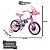 Bicicleta Infantil Nathor Minnie Aro 12 com Rodinhas - Imagem 8