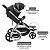 Carrinho de Bebê Litet Jogger Sway Preto Com Bebê Conforto e Base - Imagem 3