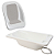 Conjunto de Banheira Com Assento (até 20 kg) - Branco - Galzerano - Imagem 1